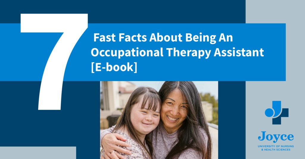 occupational therapy assistant and patient smiling